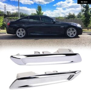 車フロント左右クロームフェンダー トリム モールディング BMW F10 F11 528I 535I 51137336645 51137336646