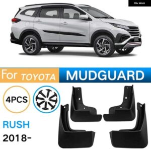 4PCS 車用 マッドガード スプラッシュ マッドガード フェンダー トヨタ ラッシュ 2018-2023 カーアクセサリー