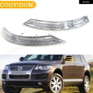 車側リアビューミラー LED ウィンカーライト アンバー ランプ VW TOUAREG 2007 2008 2009-2011 7L6949101C 7L6949102C