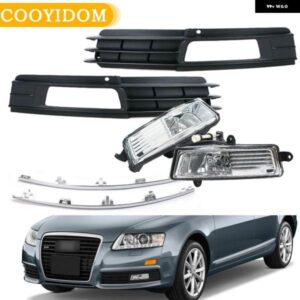 車用 フォグランプ カバー アウディ A6L A6 C6 セダン アバント 2008 - 11 アンダー バンパー グリル フォグライト ランプ グリル カバー