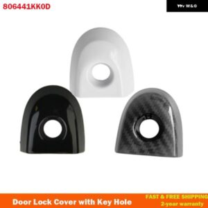 806441KK0D 日産 ジューク マイクラ ドライバーズカーアクセサリー カーボン/ブラック/ホワイト ドアロックカバー キーホール付き