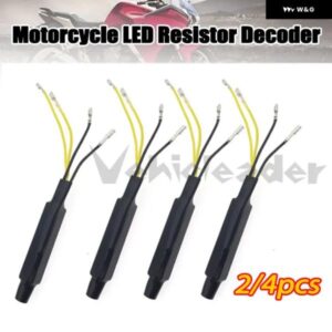 2/4個 汎用 12V オートバイ バイク LEDウィンカー抵抗器LEDウィンカー インジケーター ライトブリンカーランプ