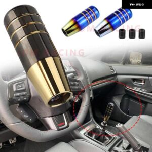 9CM 13CM アルミ ギア シフト ノブ ベーキングブルー ベーキングゴールデン レーシングカー 汎用 マニュアル トランス ミッション シフター レバー ノブ