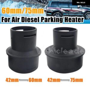 60MM/75MM 車用ディーゼル パーキング ヒーターダクトダクト パイプ ジョイナーコネクタ エアベント アウトレット コネクタブラック車 トラック