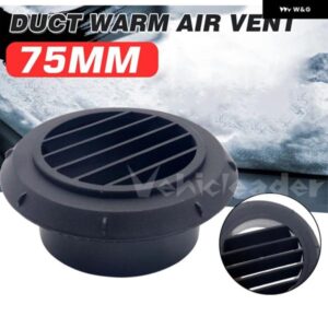 75MM 車用ウォームヒーターベント アウトレット 耐熱ヒーターダクトホース パイプ エアベント パーツ 5KW D4 D4Sアクセサリー