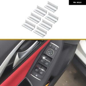 7個 カーウィンドウ コントロール パネル スイッチノブカバー トリム クローム プジョー 2008 3008 4008 5008 シトロエン エアクロス C5