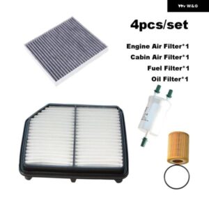 4個 フィルター セット FAW R7 R7C T33 X40 1.6L 2018 2019 BESTURN BESTUNE CA4GB16 エンジンキャビンエア燃料オイルフィルター スペアパー