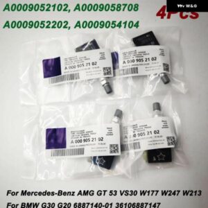 4個 OE A0009052102 A0009058708 TPMS タイヤエア圧センサー 433MHZ 2016-2023 メルセデスベンツ VS30 W177 6887140-01 36106887147 カスタ