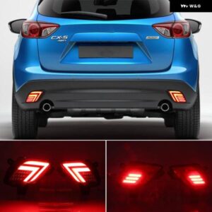 2個 LED リフレクター テールライト リアバンパーライト リア フォグランプ ブレーキライト マツダ CX-5 CX5 2013-16 カスタムパーツ アク