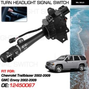 シボレー トレイルブレイザー EXT GMC エンボイ XL 2002-2009 ヘッドライト ステアリングコラムスイッチ 12450067 8124500670 629-00403 CB