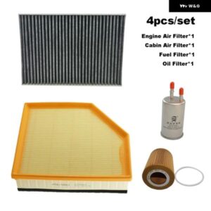 4個 フィルター セット ボルボ S60 AWD 3.0T T6 2011-2018/S80 V60 XC60 2008 アクセサリーキャビンエア燃料ガスオイルフィルター スペアパ