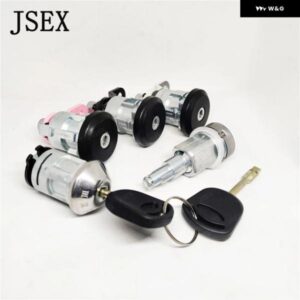 5ピース/セット フルロックセット フロントリア ドア点火キー 2 付き フォード トランジット MK4 MK5 1994-2000 95VBH22050TF カスタムパー
