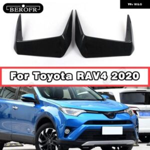 フロントバンパー カナード トヨタ RAV4 フロントバンパー ウィンドナイフ 2020 スポイラー スプリッタートリム ウィンドナイフステッカー