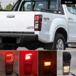 いすゞ D-MAX DMAX 2012-19 LED リアウインカーブレーキライト テールランプリア LED テールライト カスタムパーツ アクセサリー 交換用部