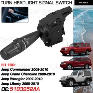 JEEP COMMANDER JEEP GRAND CHEROKEE WK JEEP LIBERTY 2008-2010 JEEP WRANGLER 2007-2010 ウィンカー ヘッドライト スイッチ 5183952AA カ