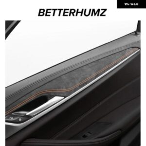 BMW G30 G38シリーズ 5 インテリア ドア パネル トリム ストリップ装飾ステッカー 4個 アルカンターラ製チューニングオートアクセサリー カ