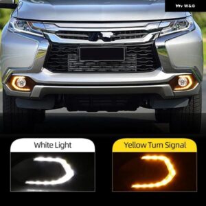 1セット ウィンカーライト スタイルリレー LED 車 DRL デイタイム ランニングライト フォグランプ 三菱 パジェロスポーツ 2016-19 カスタム