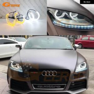 アウディ TT MK2 8J 2006 2007 - 2012 2013 2014 超高輝度 DTM M4 スタイル LEDエンジェルアイキット ハローリング デイライト カーアクセサリー