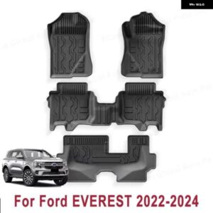 フォード エベレスト 2022-2024 車用 トランク マット TPE フットマット 全ウェザー型 滑り止め リア トランク マット カーゴライナー 汚れ防止 パッド