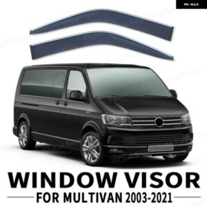 ウィンドウ バイザー フォルクスワーゲン マルチバン T5 T6 2003-2022 アクセサリー バイザー レインガード シェルター バックミラー レインアイブロウ