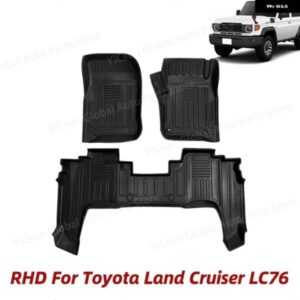 3D TPEフロアマットライナー トヨタ ランドクルーザー LC76 ワゴン LC79 LC71 RHD 2007-2023 車用カーペット トランク マット