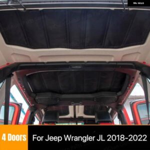 車用ルーフ断熱カバー パッド JEEP WRANGLER JL 2018-2022 4ドアルーフ断熱コットン自動車内装アクセサリー