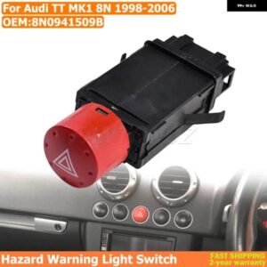 ハザードハザードフラッシャーライトスイッチ アウディ TT MK1 8N 1998-2006 8N0941509B ハザードライトスイッチ/ インジケーター リレー