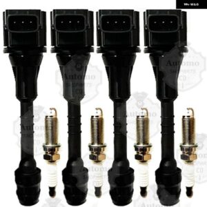 4X イグニッション コイル UF351 イリジウム スパークプラグ 2002-06 セントラ 1.8L L4 22448-6N015 22433-6N015 224486N015