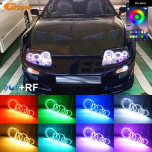 トヨタ スープラ MKIV A80 RFリモートBLUETOOTH対応アプリマルチカラー超高輝度RGB LEDエンジェルアイキット ハローリングライト