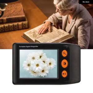 電子ビデオ読書補助器具 3.5インチ LCD スクリーン フルカラー デジタルビデオ拡大鏡 ABS ハンドヘルド イメージキャッチ 低視力