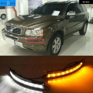 2PCS VOLVO XC90 2007-13 DRL デイ運転用 ランニングライト デイライトウィンカー