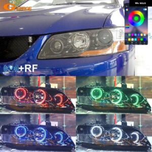 三菱 ランサーエボ 7 8 9 RFリモートBLUETOOTH対応アプリ マルチカラー超高輝度RGB LEDエンジェルアイキット ハローリング