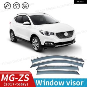 4PCS カーウィンドウレイン ディフレクター MG ZS ZS11 2017~2024 MGZS EZS VS シールドオーニングガード バイザー カバー アクセサリー 2018 2020 2022