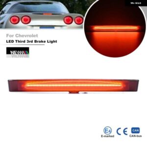 F1 スタイル ストロボLED サード ブレーキライト リアセンターハイ マウント ランプ シボレー コルベット C6 2005-13 キャンバスルーフストップランプ