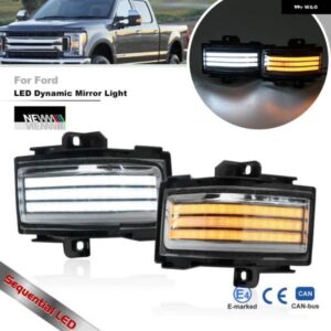 フォード F150 F250 F350 F450 F550 SD 2015-2023 LED シーケンシャル スイッチバック サイド トーイング ミラー マーカー ランニング ウィンカー