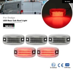 リアキャブルーフトップ マーカーライト レッドLEDクリアランスランニングランプ 2014-18-2023 RAM PROMASTER 1500 2500 3500