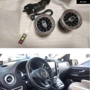 車用LEDフロント ダッシュボード A/Cベント エアコン アウトレット 内装 トリム メルセデス ベンツ ヴィト W447 2016+ 2023