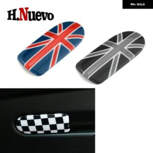 車 ミニ クーパー クラブマン F55 F56 F57 F54 F60 カー スタイリング ユニオンジャック カー グローブ ボックス ハンドル 装飾 収納 ボックス カバー