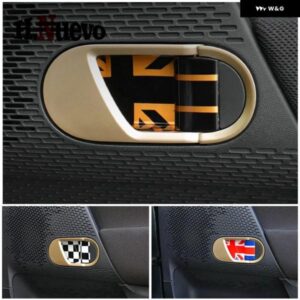カーアクセサリー 2個 ドアハンドル カバー ミニクーパー E SE J01 EV ABS 車 ドアハンドル ステッカー デコレーション 2024 25