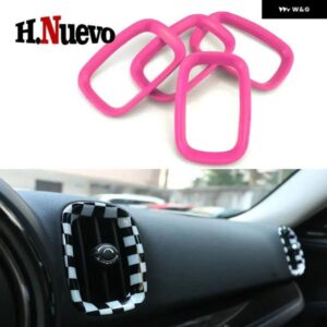 計器 コンソール サイド エアコン エア アウトレット リング トリム ステッカー 車内アクセサリーミニクーパーF60カントリーマン