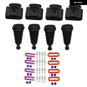 4 ユニット 1J0 973 724 互換 4ピンコネクタ クランプクリップ アウディ VAG アクティブコイルオンプラグ