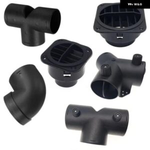 42MM/90MM/60MM/75MM エアベント ダクト T Y L ピース エルボ パイプ アウトレット 排気コネクタ ジョイナー WEBASTO ディーゼル パーキング ヒーター