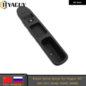 4ピン電動サイドウィンドウスイッチ ボタン プジョー 207 2007-2015 6554QL 6554HJ 6490HQ