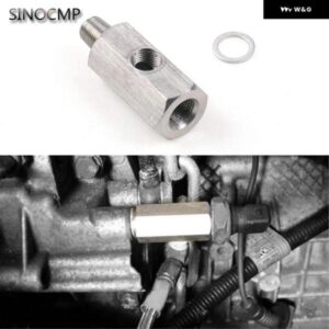 1セット ステンレス 1/8インチ BSPT オイル圧力センサー センダーティー アダプター 1/8 NPTゲージ Tピース カーアクセサリー オイルゲージパーツ