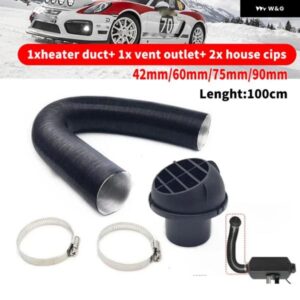 42/60/75/90MM ヒーター パイプ ダクト + 温風アウトレット + ホースラインクリップ2個 吹き出し式 パーキング ヒーター EBERSPACHER WEBASTO PROPEX