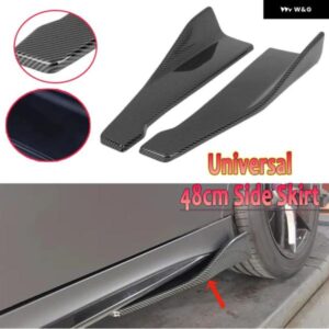 48CM サイドスカート 車用 汎用 バンパー スポイラー スプリッター プロテクター BMW F20 E90 アウディ VW GOLF BENZ 傷防止