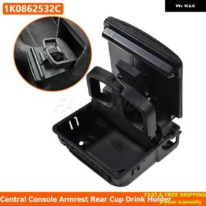 1K0862532C 1K0862532F リア アームレスト センター コンソール カップ ホルダー VW ジェッタ ゴルフ GTI MK5 MK6 ラビット GTI EOS 2006-2011