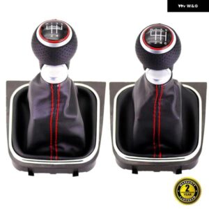 5/6速ギアスティック シフト ノブ ブーツ VW ゴルフ 5 6 MK5 MK6 R32 R20 GTD GTI 2004 - 13