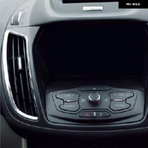 2 ABSクロームカーフロント エアコン ベント アウトレット 装飾 ステッカー フォード クーガエスケープ2013 - 2018