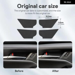 4PCS トップスエード トリム LHD RHD ステッカー マツダ 3 アクセラ CX30 CX-30 2019 - 24 2025 車内ドアボウル パネル